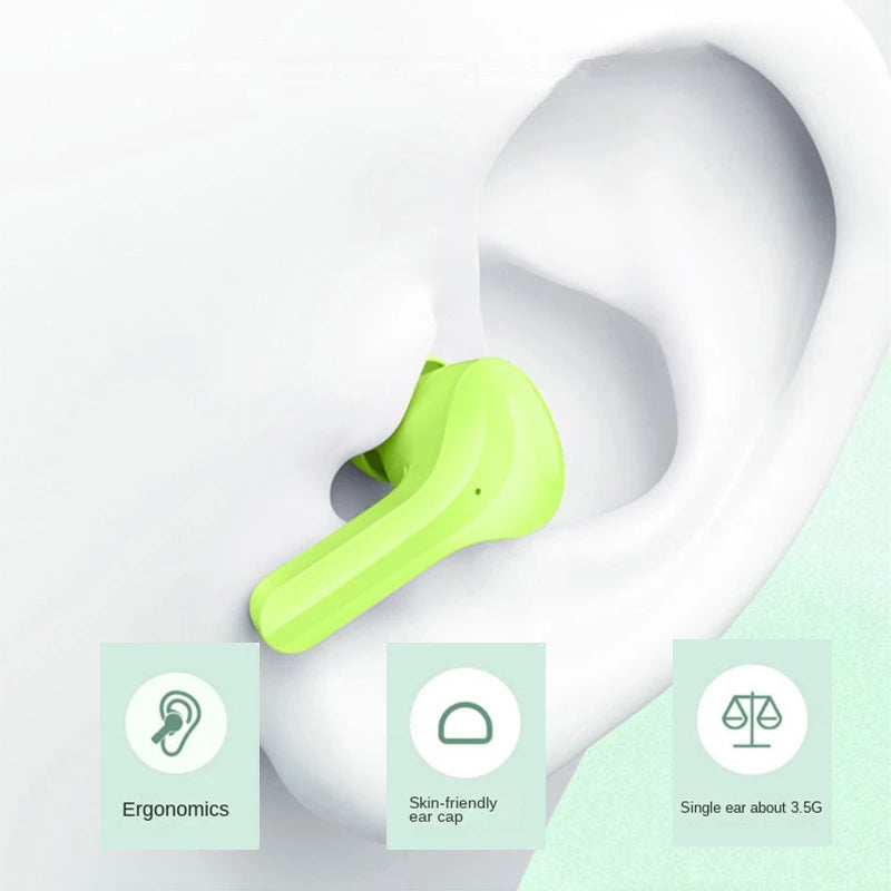 Wireless Mini Earbuds LED Power Digital Display TWS Wireless Headset Stereo Sound Bluetooth Headphones