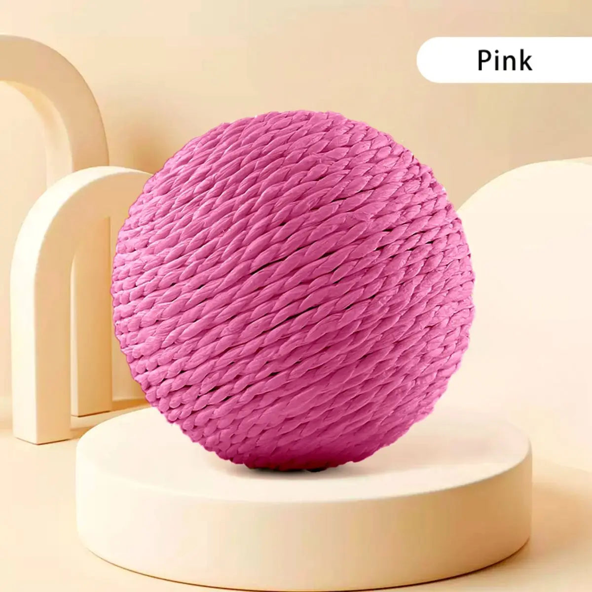 10CM Interactive Cat Scratching Ball Toy For Kitten Teeth Cleaning Anti Bite Cat Ball Sounding Toy Pet Supplies