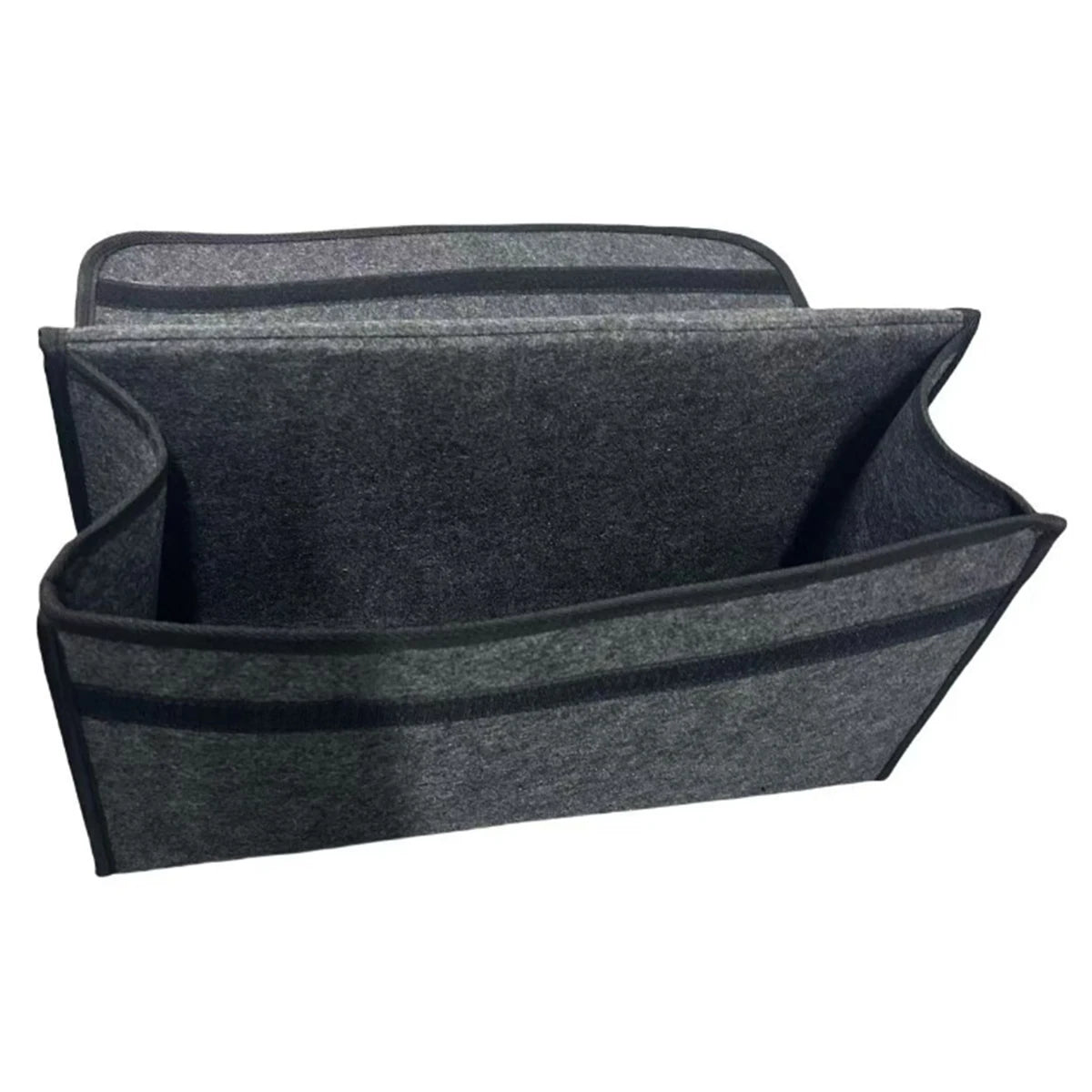 Large Anti Slip Compartment Boot Storage Organizer Tool Car Storage Bag Car Trunk Organizer Soft Felt Storage Box Accessories