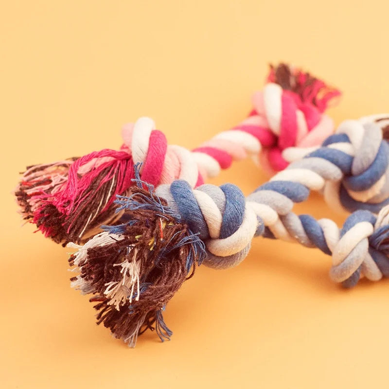 Dog Toy Pet Molar Bite-resistant Cotton Rope Knot for Small Dog Puppy Relieving Stuffy Cleaning Teeth Pet Chew Toys