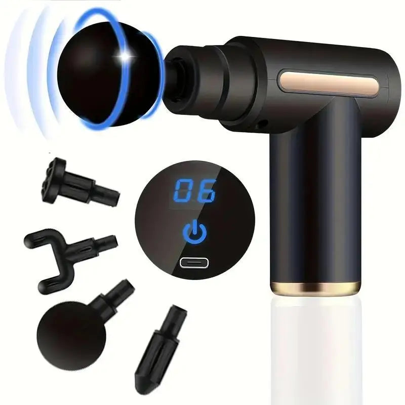 Portable Gun Vibration Massage Gun For Body Neck Back Deep Muscle Relaxation Fitness Slimming One Head