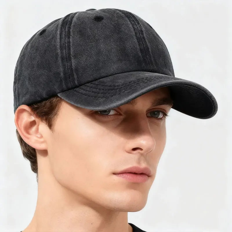 COKK Washed Cotton Adjustable Solid Color Baseball Cap Women Men Unisex Couple Cap Fashion Dad Hat Snapback Cap High Quality
