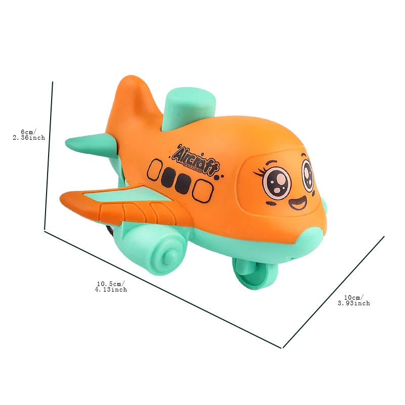 Press and Go aircraft Toys for Toddlers 1-3, Baby Animal Racing Cars, Infant Play Vehicle Set, Baby Push Go Friction Car Toys