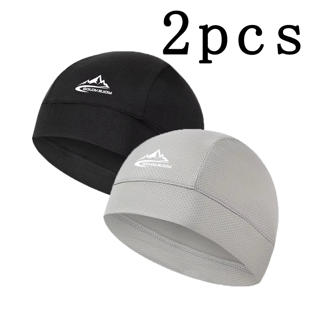 Cooling Skull Cap Helmet Lining Breathable Sweat Wicking Cycling Sports Running Hat Comfortable Outdoor Hiking Cap Quick Dry Cap