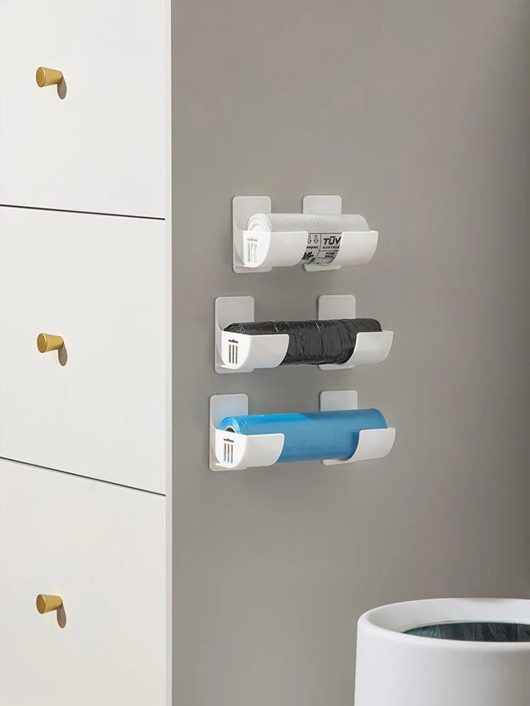 8PCS/2PCS/3PCS/4PCS Storage Tray Refrigerator Side Storage Rack Plastic Wrap Garbage Bag Cabinet Storage Rack