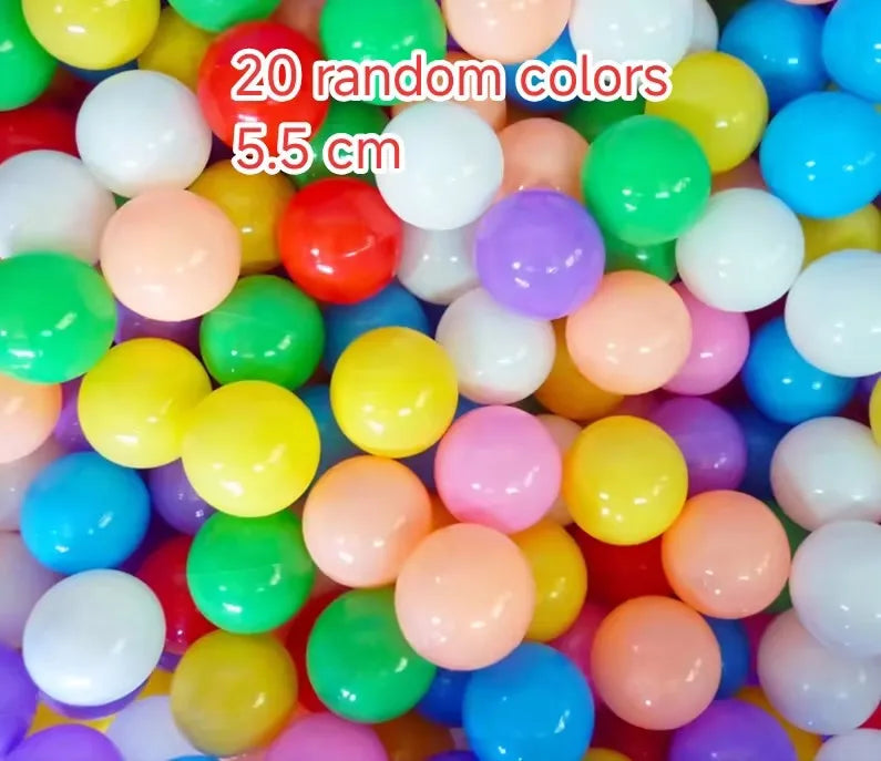 100PCS Outdoor Sport Ball Colorful Soft Water Swim Pool Ocean Wave Ball Baby Eco-Friendly Stress Air Ball Tent Toys