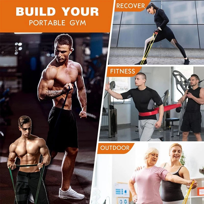 Resistance Bands Pull Up Assistance Bands for Men Women Home Fitness Exercise Stretching Strength Training Workout Equipment