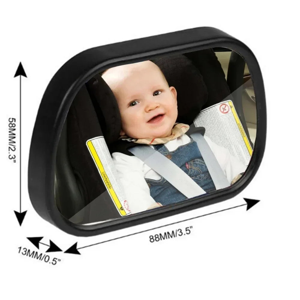 2 In 1 Kids Monitor Baby Rear View Mirror In-Car Baby Observation Mirror Car Rear Seat Child Safety Mirror Easy Installation