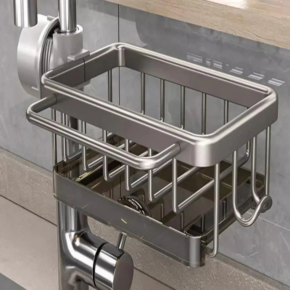 Kitchen Sink Faucet Storage Rack Dishwasher Vegetable Sink Supplies Household Drain Basket For Bathroom Gadget