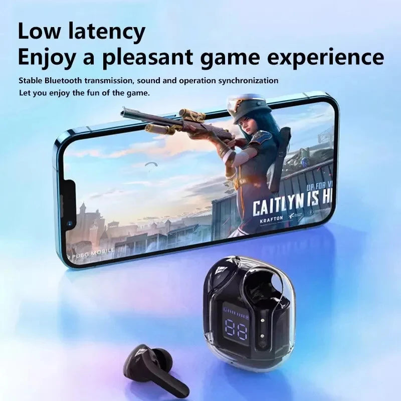 Wireless Mini Earbuds LED Power Digital Display TWS Wireless Headset Stereo Sound Bluetooth Headphones