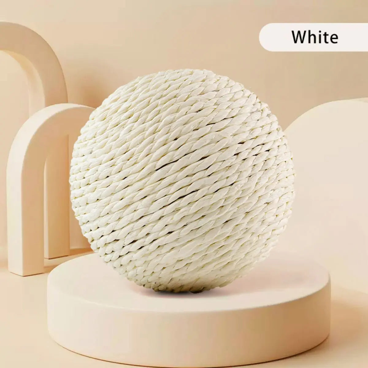 10CM Interactive Cat Scratching Ball Toy For Kitten Teeth Cleaning Anti Bite Cat Ball Sounding Toy Pet Supplies