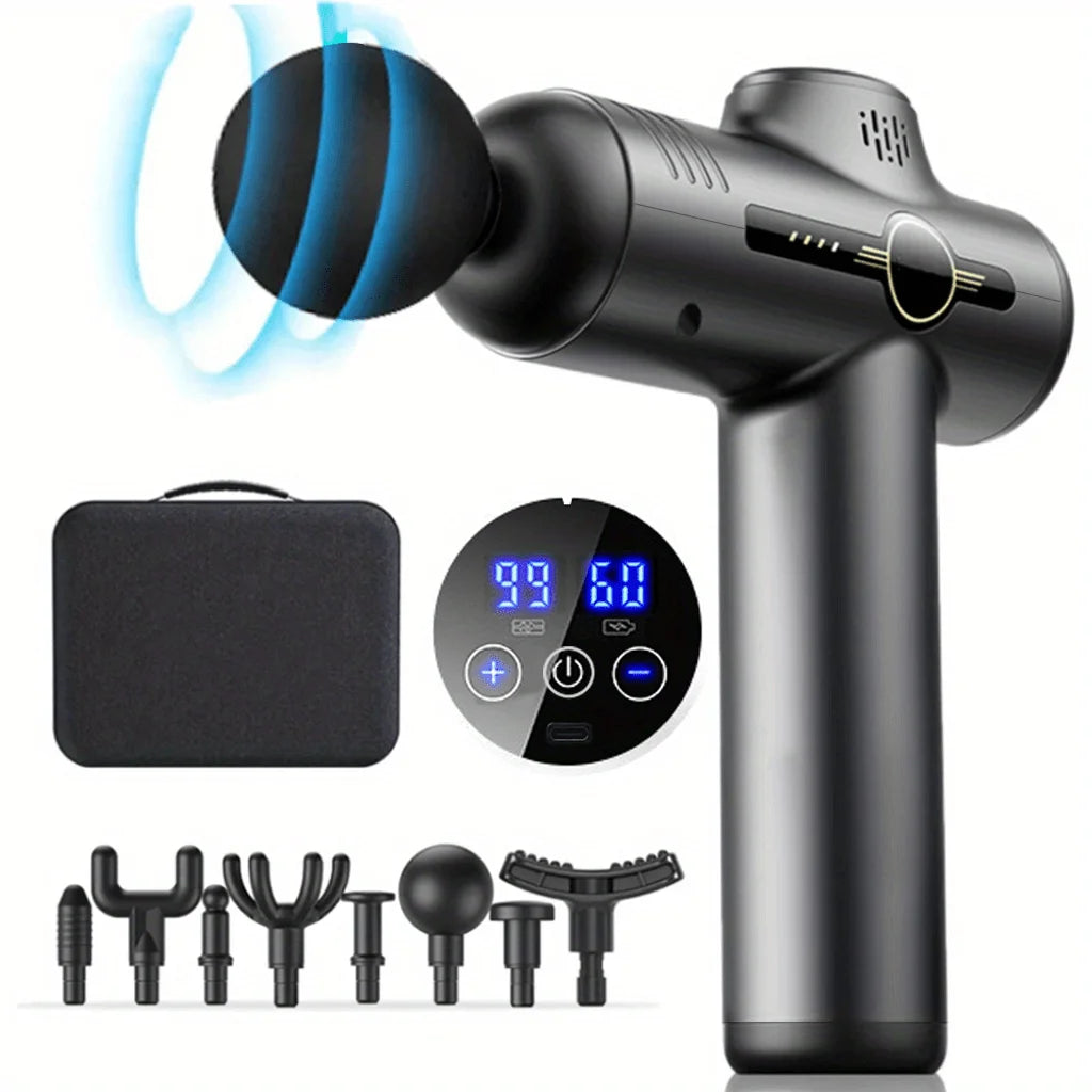 Portable Gun Vibration Massage Gun For Body Neck Back Deep Muscle Relaxation Fitness Slimming One Head