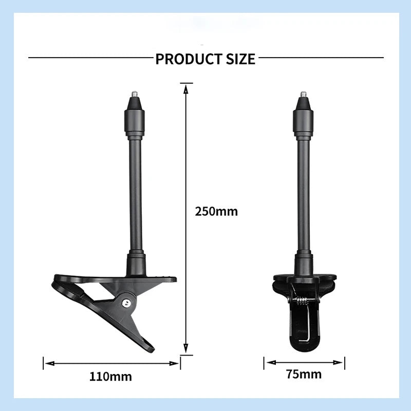 Protable Flexible Camera Clamp Mount Baby Monitor Camera Holder Stand Webcam Monitor Punch-free Bendable Bracket Base With Clip