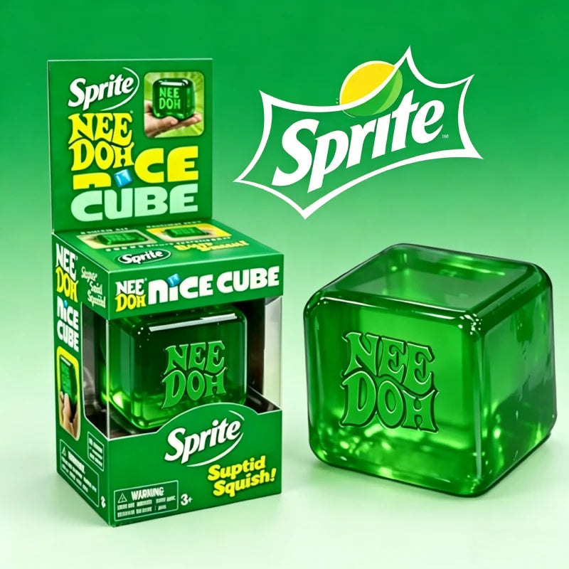 @NeeDoh Nice Cube Sensory Fidget Toy Squishy Toys for Adults, Desktop Sensory Cube for Anxiety Relief and Focus Enhancement