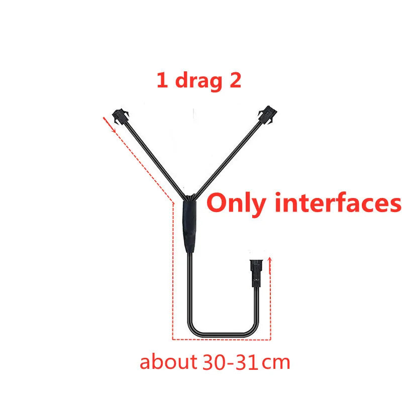 5m Car Interior Atmosphere Lighting LED Strip 5V DIY Flexible EL Cold Light Line Tube With USB Auto Decoration Ambient Lamp