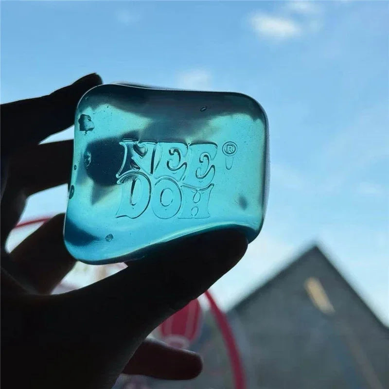 NeeDoh Nice Cube Squishy Stress Soft Stretchy Sensory Fidget Toy for Anxiety Relief ADHD Focus Stress Relief for Adults Kids