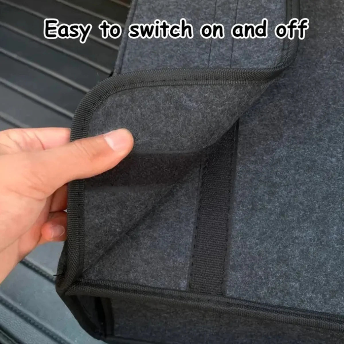 Large Anti Slip Compartment Boot Storage Organizer Tool Car Storage Bag Car Trunk Organizer Soft Felt Storage Box Accessories