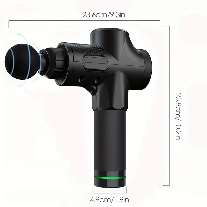 Portable Gun Vibration Massage Gun For Body Neck Back Deep Muscle Relaxation Fitness Slimming One Head