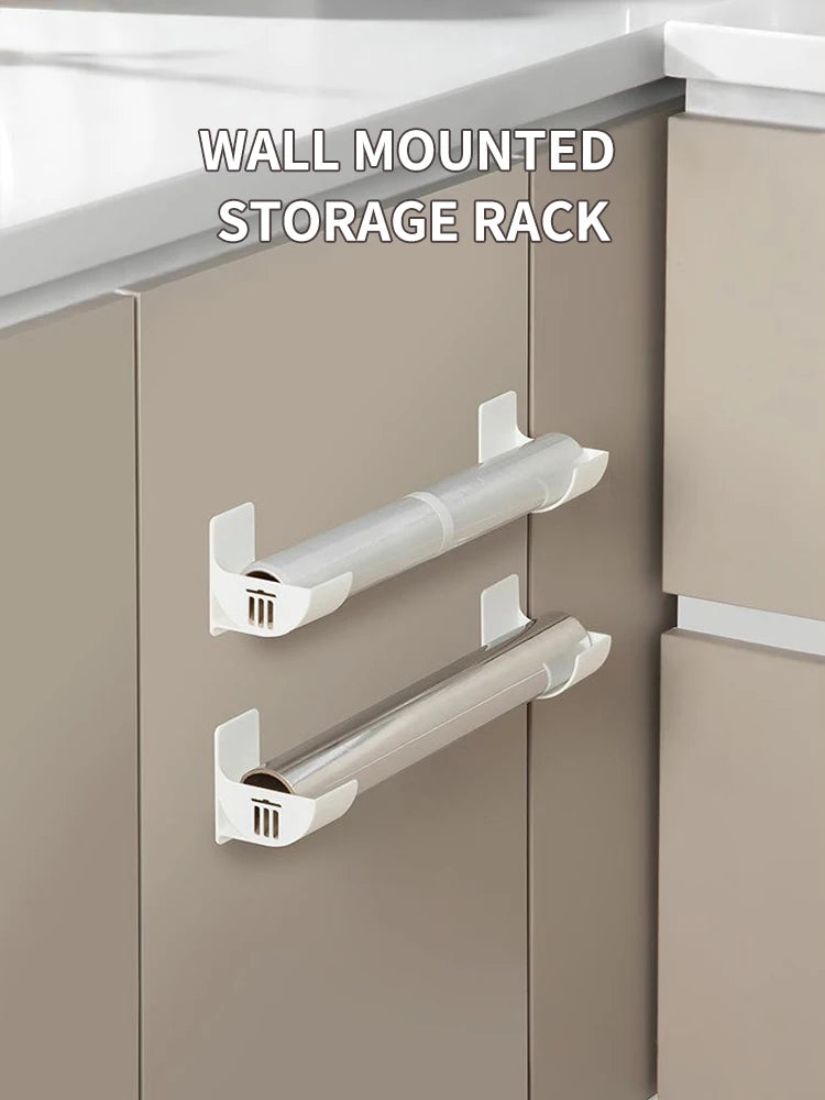 8PCS/2PCS/3PCS/4PCS Storage Tray Refrigerator Side Storage Rack Plastic Wrap Garbage Bag Cabinet Storage Rack