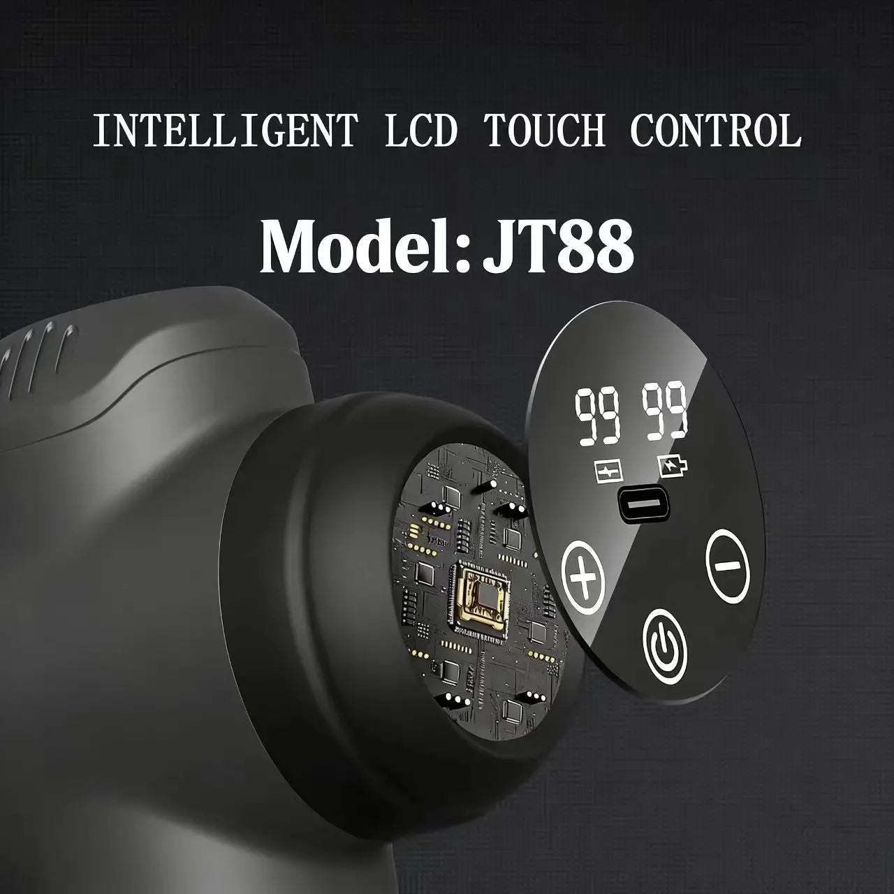 6/99 Speeds Massage Gun Deep Tissue, Back Massager Gun for Athletes Muscle Massage Gun for Body with 4/8 Massage Heads