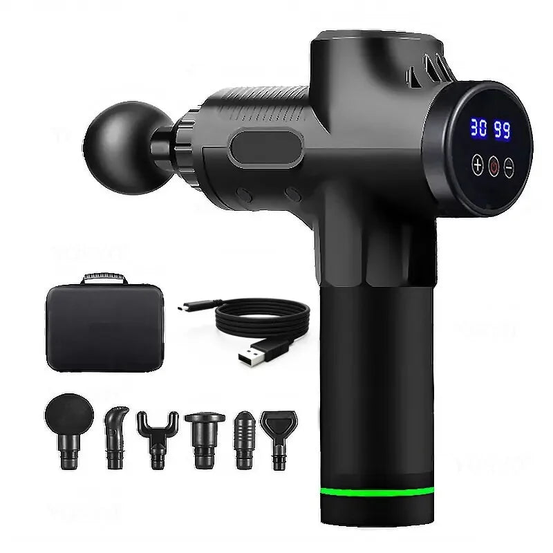 Portable Gun Vibration Massage Gun For Body Neck Back Deep Muscle Relaxation Fitness Slimming One Head