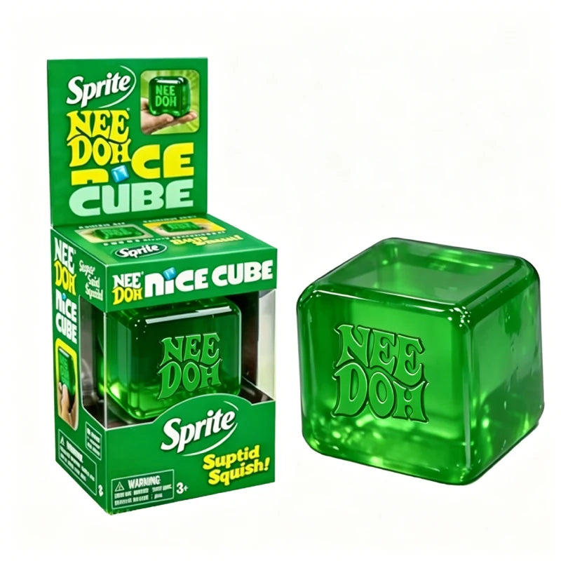 @NeeDoh Nice Cube Sensory Fidget Toy Squishy Toys for Adults, Desktop Sensory Cube for Anxiety Relief and Focus Enhancement