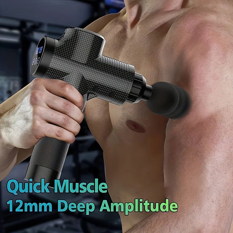 Portable Gun Vibration Massage Gun For Body Neck Back Deep Muscle Relaxation Fitness Slimming One Head