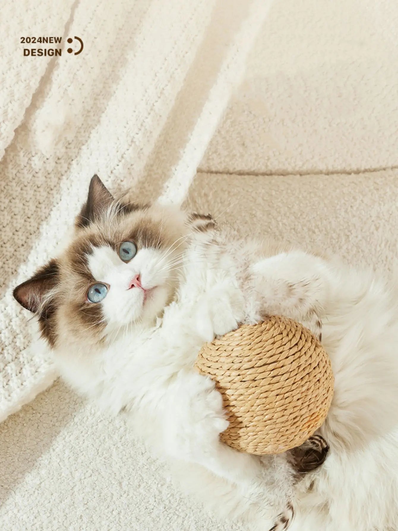10CM Interactive Cat Scratching Ball Toy For Kitten Teeth Cleaning Anti Bite Cat Ball Sounding Toy Pet Supplies