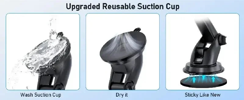 360° Rotatable Stable Car Phone Bracket Universal Windshield Suction Cup & Air Vent Mount Stand Car Phone Holder for Cellphone