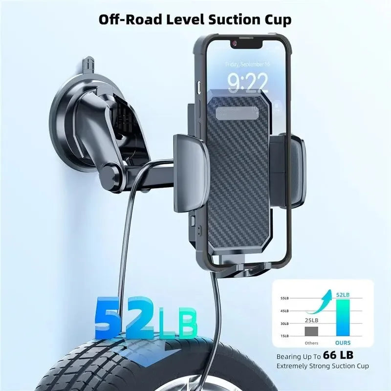 360° Rotatable Stable Car Phone Bracket Universal Windshield Suction Cup & Air Vent Mount Stand Car Phone Holder for Cellphone