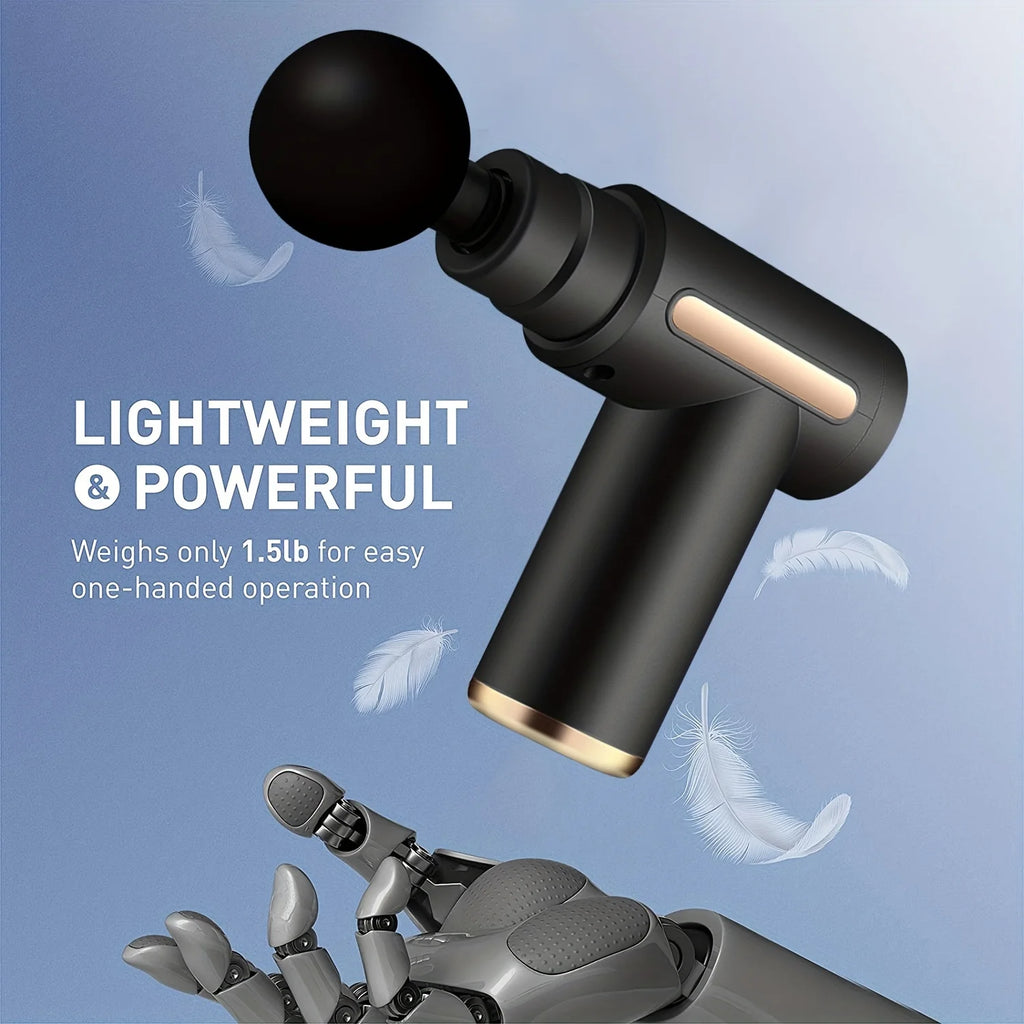 Portable Gun Vibration Massage Gun For Body Neck Back Deep Muscle Relaxation Fitness Slimming One Head