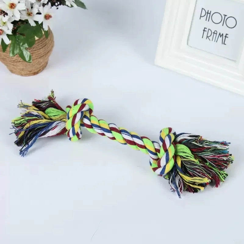 Dog Toy Pet Molar Bite-resistant Cotton Rope Knot for Small Dog Puppy Relieving Stuffy Cleaning Teeth Pet Chew Toys