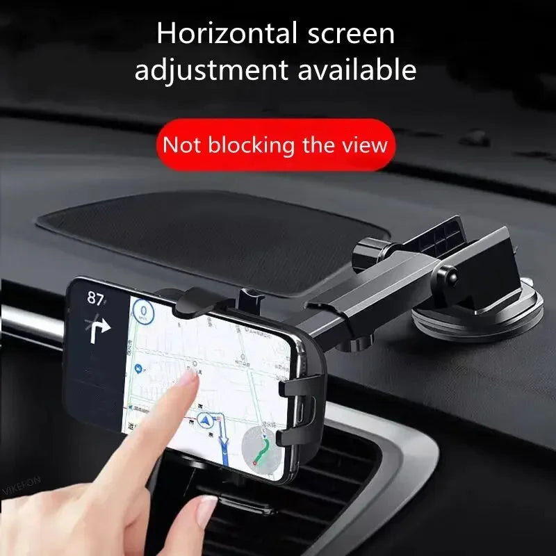 360° Rotatable Stable Car Phone Bracket Universal Windshield Suction Cup & Air Vent Mount Stand Car Phone Holder for Cellphone