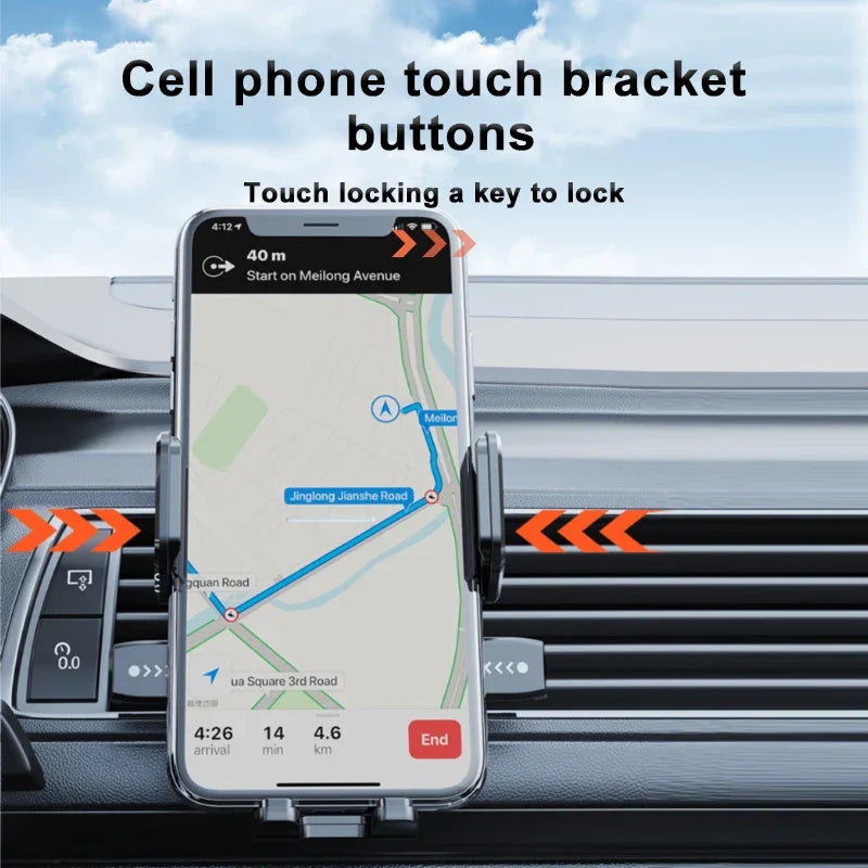 Universal Car Dashboard Phone Holder Auto Cellphone Stand for GPS Navigation Desk Windshield Hanging Bracket