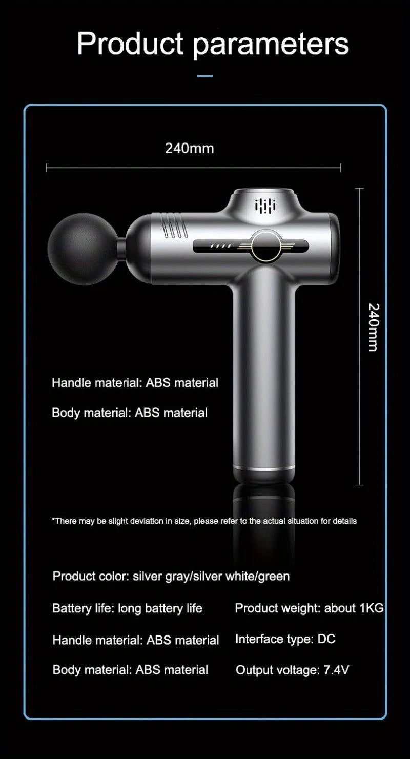 6/99 Speeds Massage Gun Deep Tissue, Back Massager Gun for Athletes Muscle Massage Gun for Body with 4/8 Massage Heads