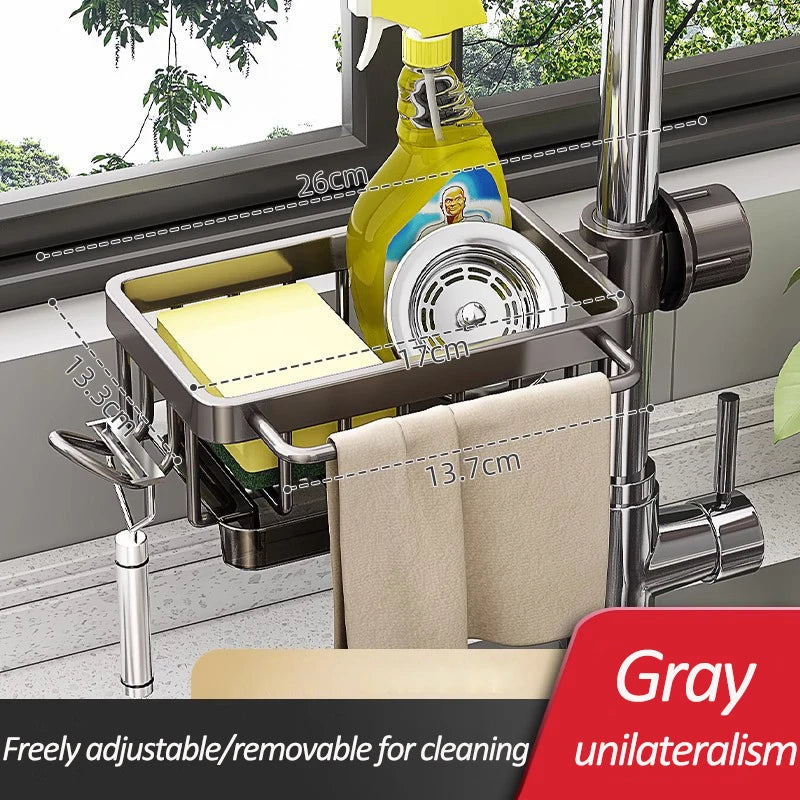 Kitchen Sink Faucet Storage Rack Dishwasher Vegetable Sink Supplies Household Drain Basket For Bathroom Gadget