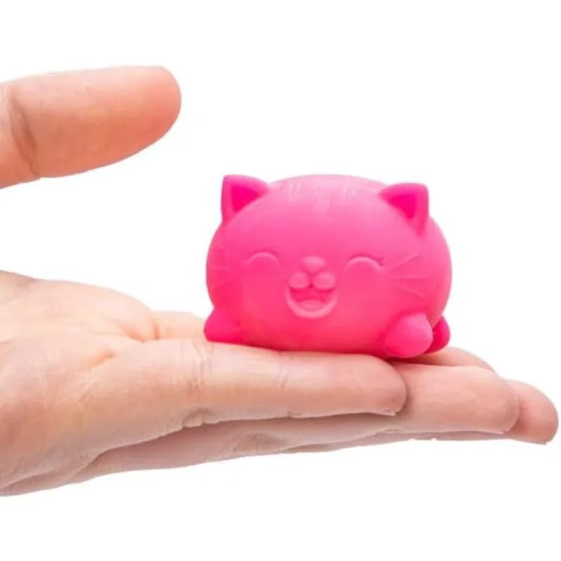 Schylling Needoh Cute Cat Squishy Toys Slow Rise Stress Relief Ball Sensory Fidget Toys for Adult Kids Anti-Anxiety Sensory Toys