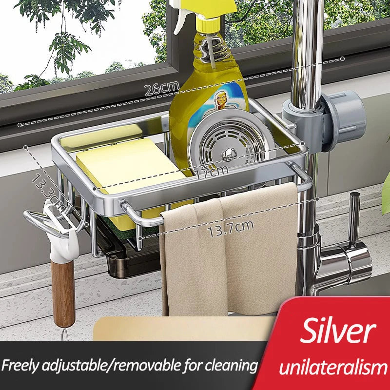 Kitchen Sink Faucet Storage Rack Dishwasher Vegetable Sink Supplies Household Drain Basket For Bathroom Gadget