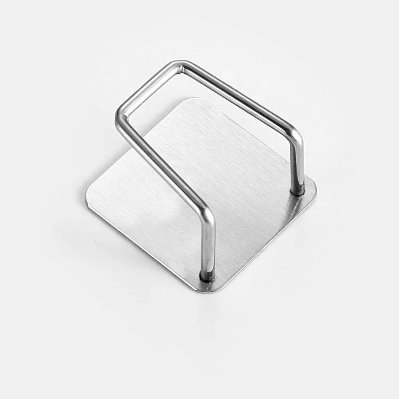 1 Pieces Sponges Holder Kitchen Drain Stainless Steel Rack Self Adhesive Storage Holder Wall Hook Kitchen Tool Wholesale