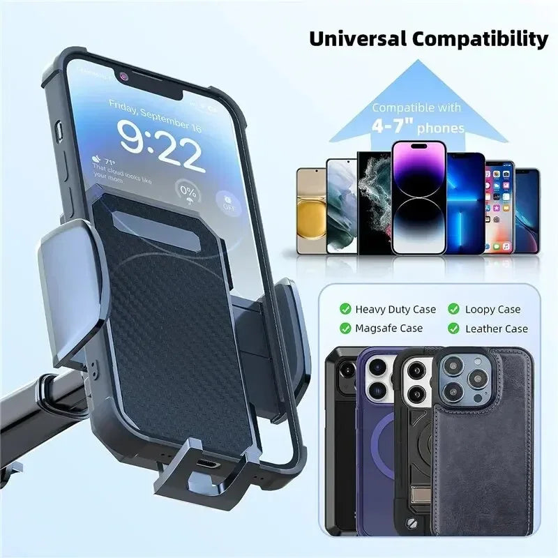 360° Rotatable Stable Car Phone Bracket Universal Windshield Suction Cup & Air Vent Mount Stand Car Phone Holder for Cellphone