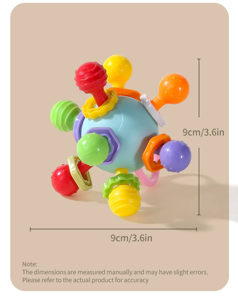 Soft Hand Grasping Ball Baby Toy Xingdun Ball Birthday Gift for 0-3 Year Old Babies