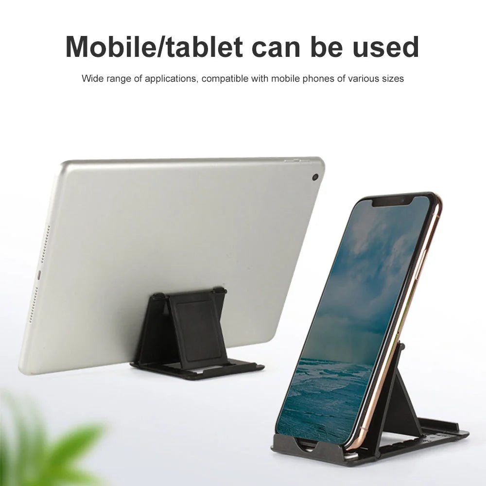 Portable Desktop Phone Tablet Stand Folding Holder Flexible Foldable Smartphone Mobile Phone Bracket Universal Lazy Desk Stand