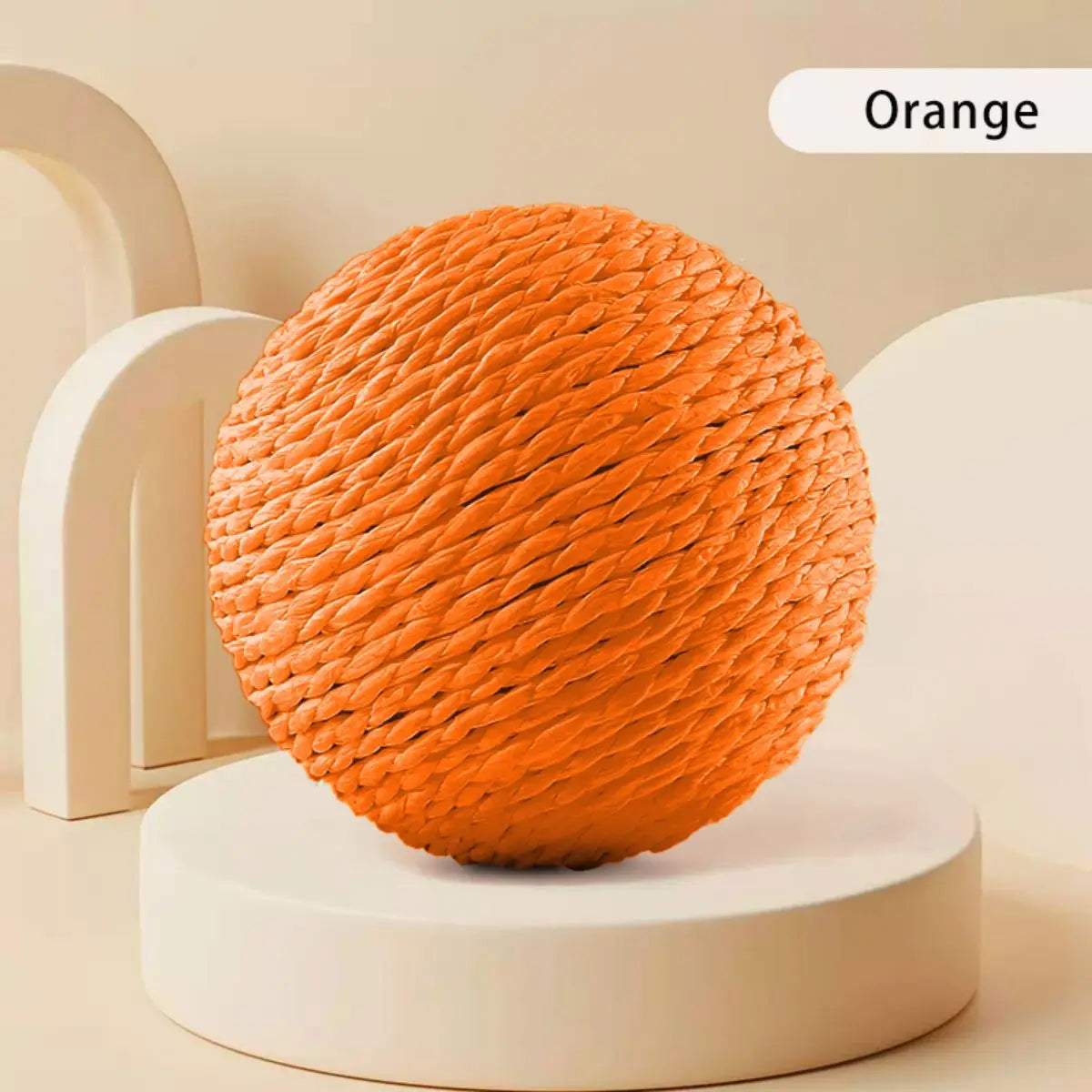 10CM Interactive Cat Scratching Ball Toy For Kitten Teeth Cleaning Anti Bite Cat Ball Sounding Toy Pet Supplies