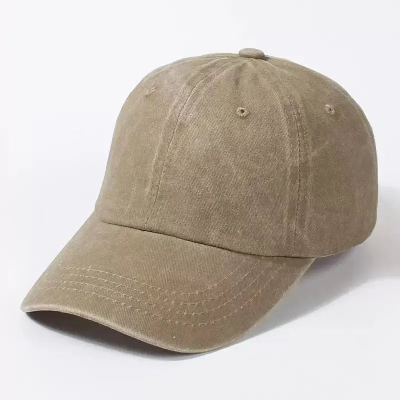 COKK Washed Cotton Adjustable Solid Color Baseball Cap Women Men Unisex Couple Cap Fashion Dad Hat Snapback Cap High Quality