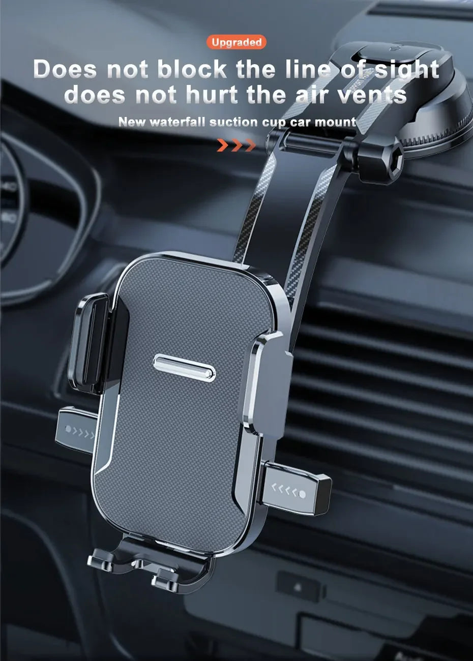 Universal Car Dashboard Phone Holder Auto Cellphone Stand for GPS Navigation Desk Windshield Hanging Bracket
