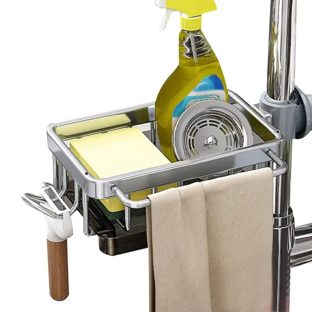 Kitchen Sink Faucet Storage Rack Dishwasher Vegetable Sink Supplies Household Drain Basket For Bathroom Gadget
